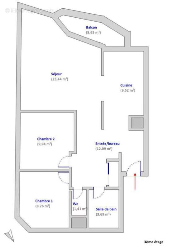 Appartement à PARIS-10E