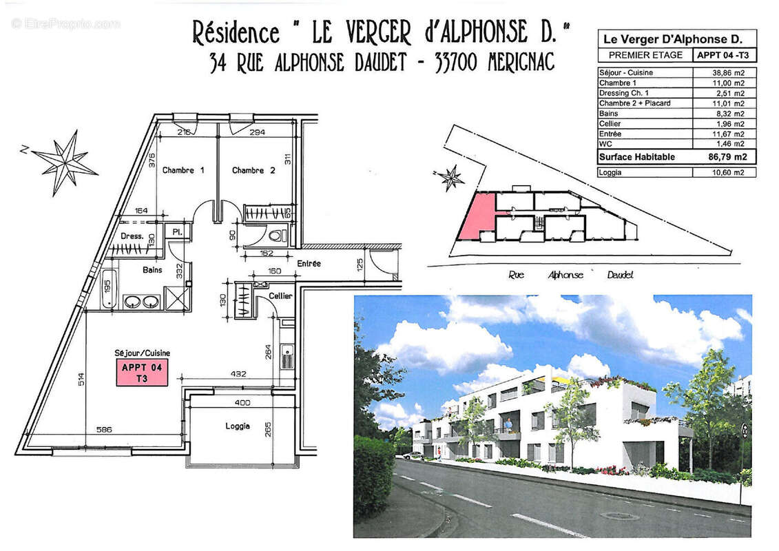Appartement à MERIGNAC