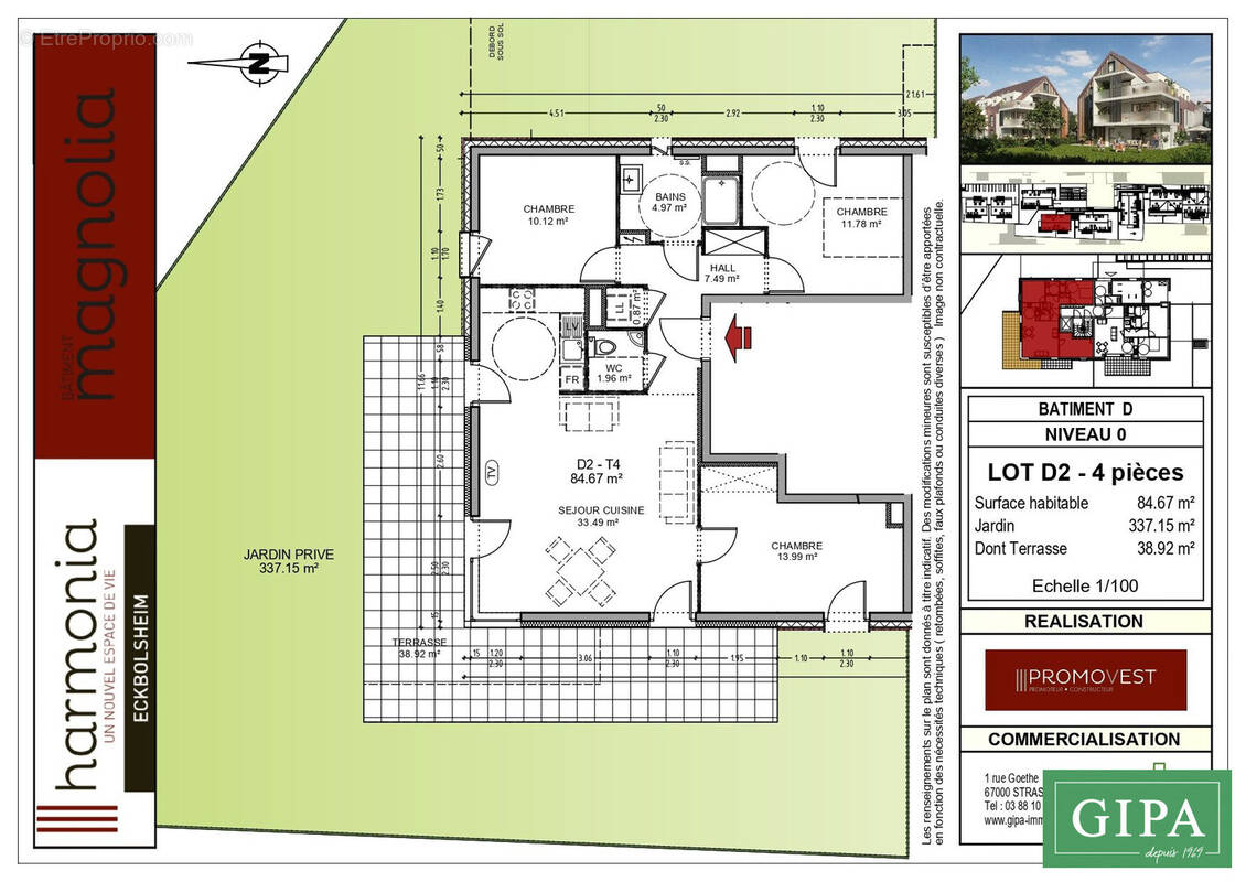 Appartement à ECKBOLSHEIM
