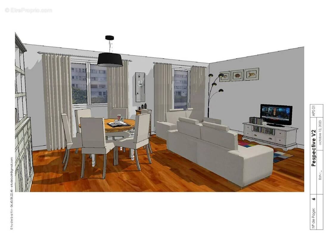 Appartement à PARIS-20E