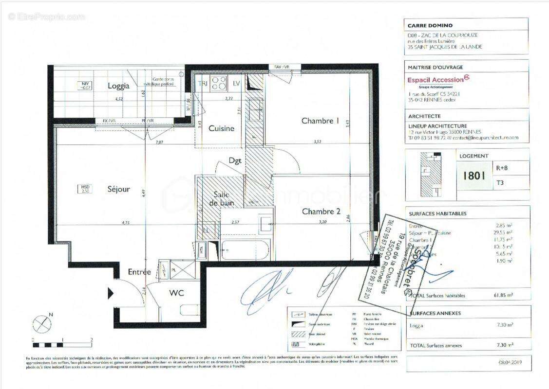 Appartement à SAINT-JACQUES-DE-LA-LANDE