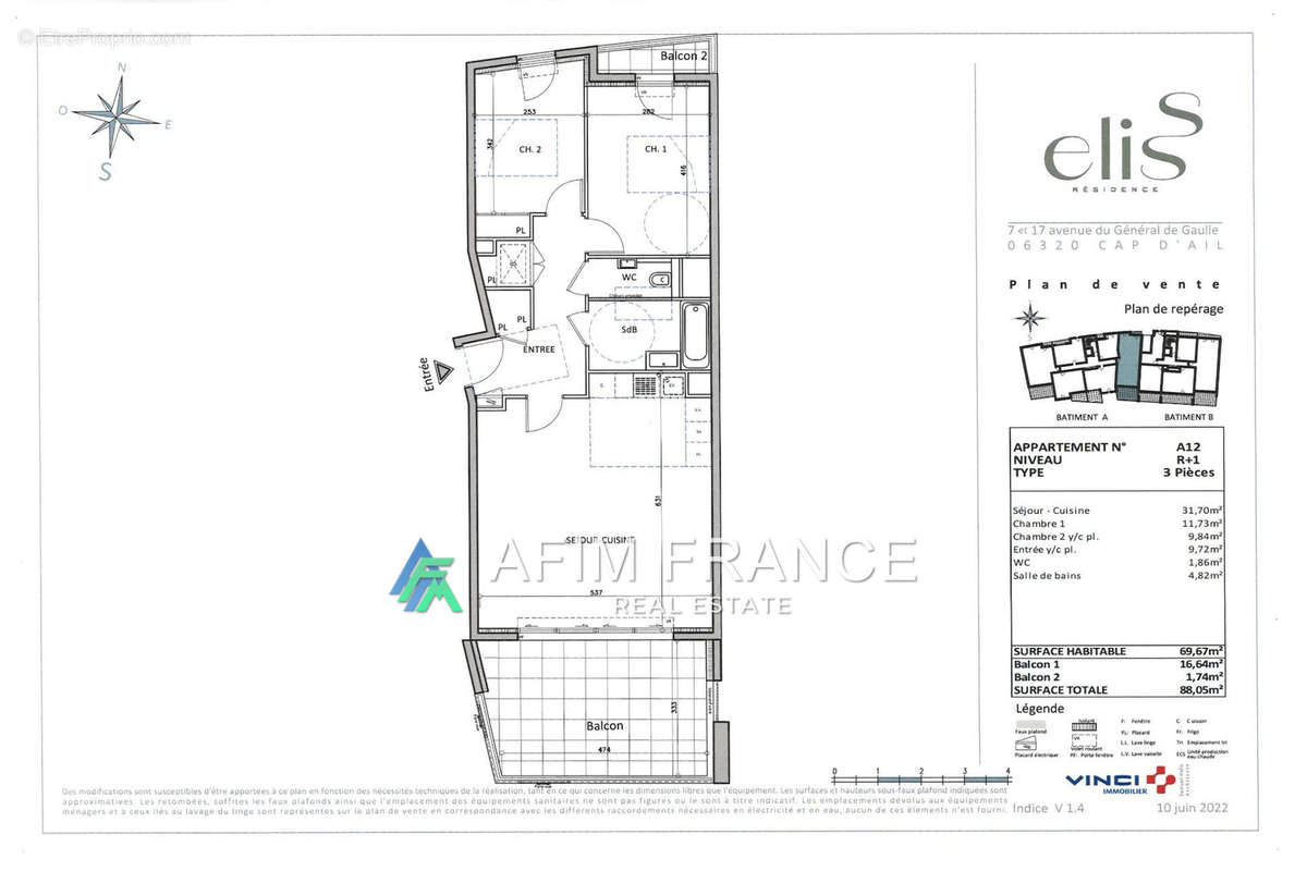 Appartement à CAP-D&#039;AIL