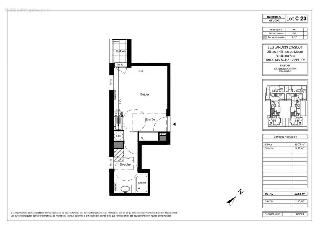 Appartement à MAISONS-LAFFITTE