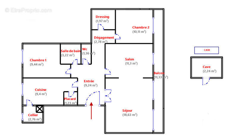 Appartement à COURBEVOIE