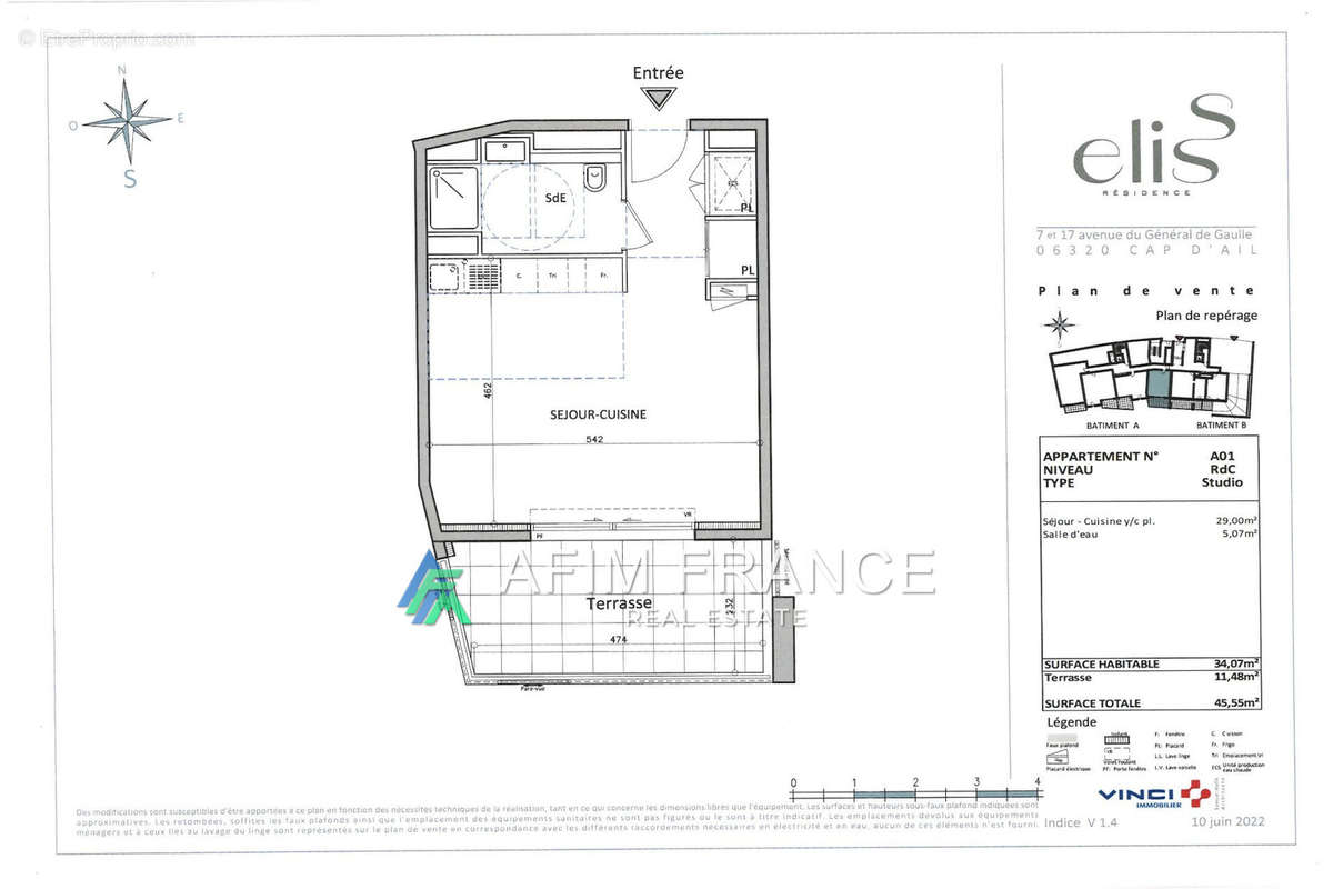 Appartement à CAP-D&#039;AIL