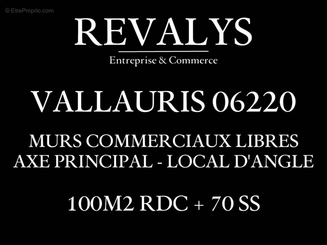 Commerce à VALLAURIS