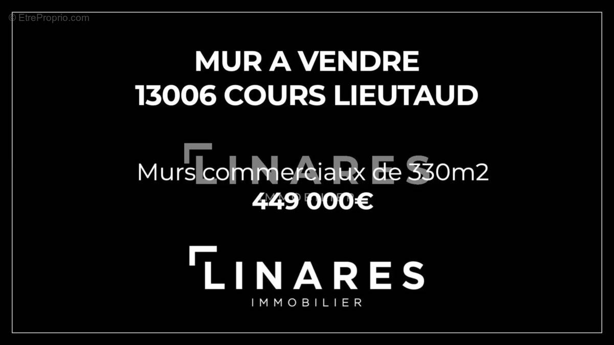 Commerce à MARSEILLE-6E