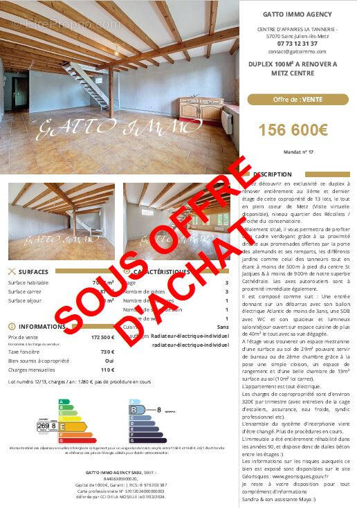 Appartement à METZ