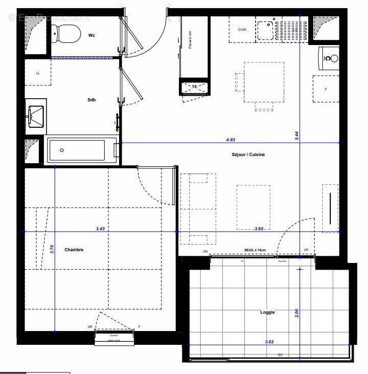 Appartement à LA VERPILLIERE