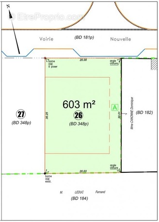 Terrain à CAUDRY