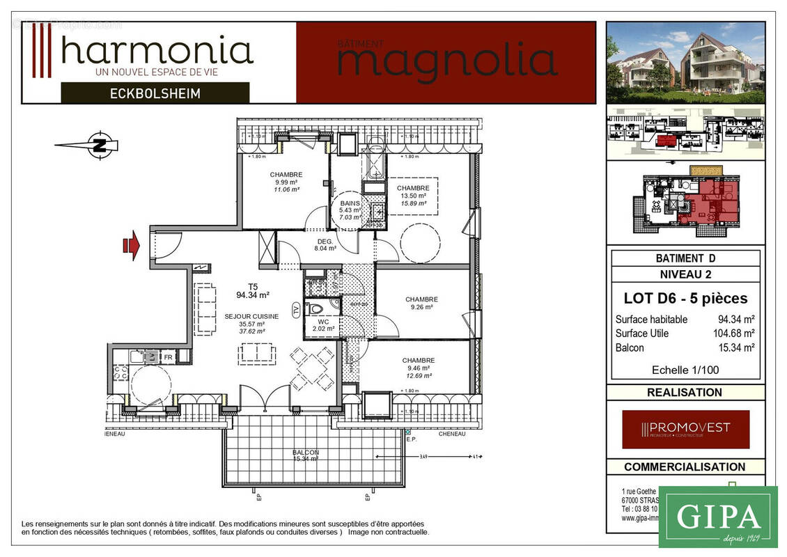 Appartement à ECKBOLSHEIM