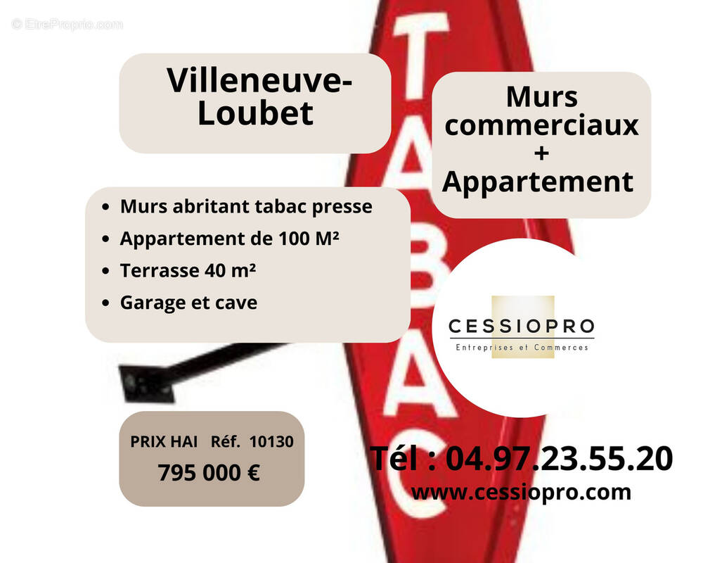 Commerce à VILLENEUVE-LOUBET