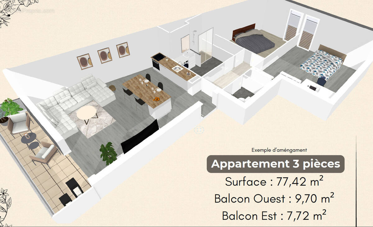 Appartement à LA MEMBROLLE-SUR-CHOISILLE