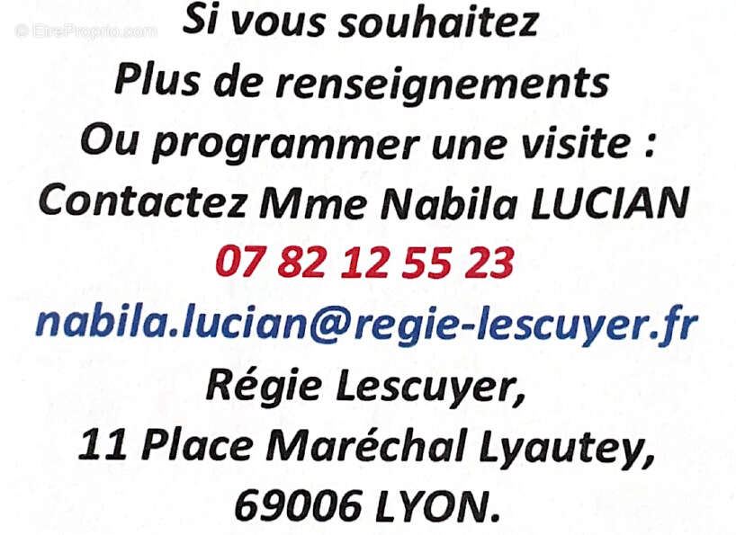Appartement à LYON-9E