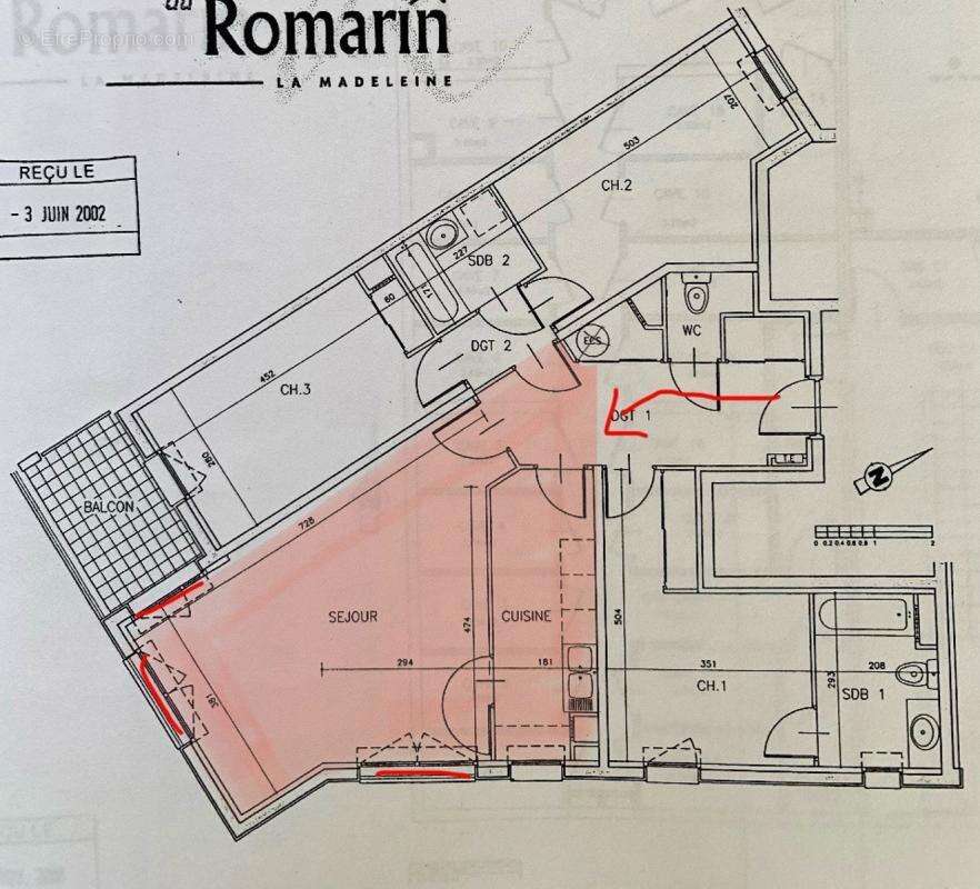 Appartement à LA MADELEINE