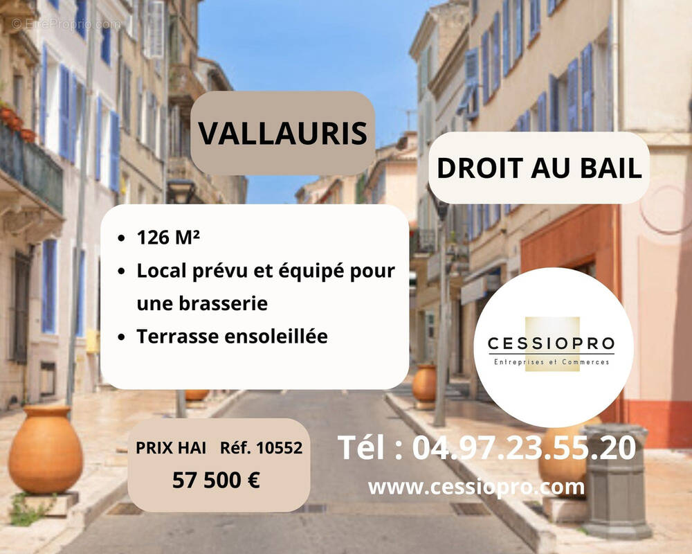 Commerce à VALLAURIS