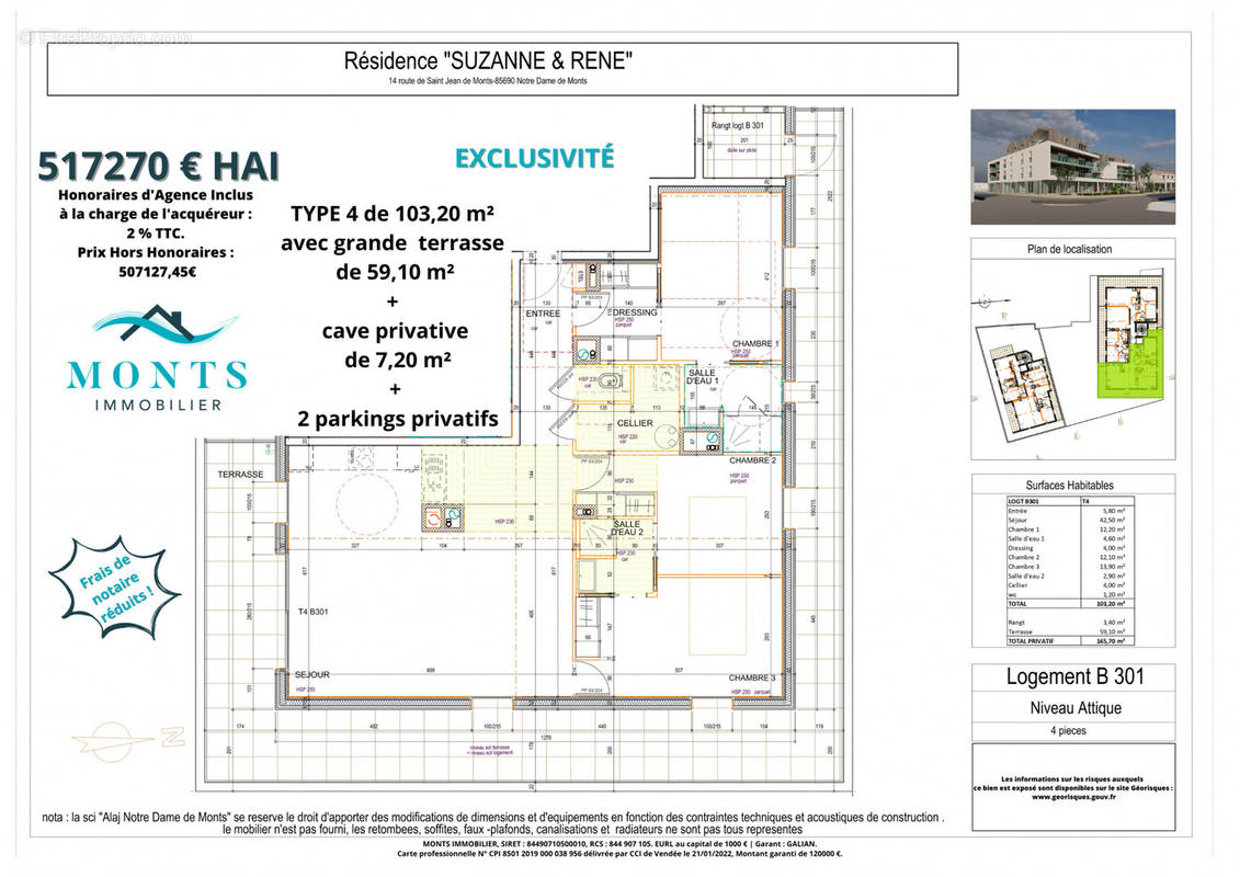 Appartement à NOTRE-DAME-DE-MONTS