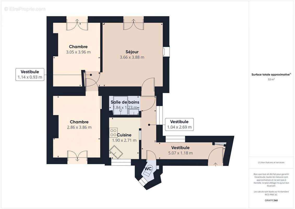 Appartement à PARIS-10E