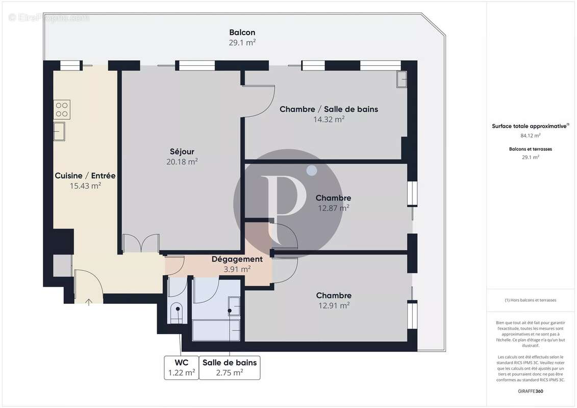 Appartement à VERRIERES-LE-BUISSON