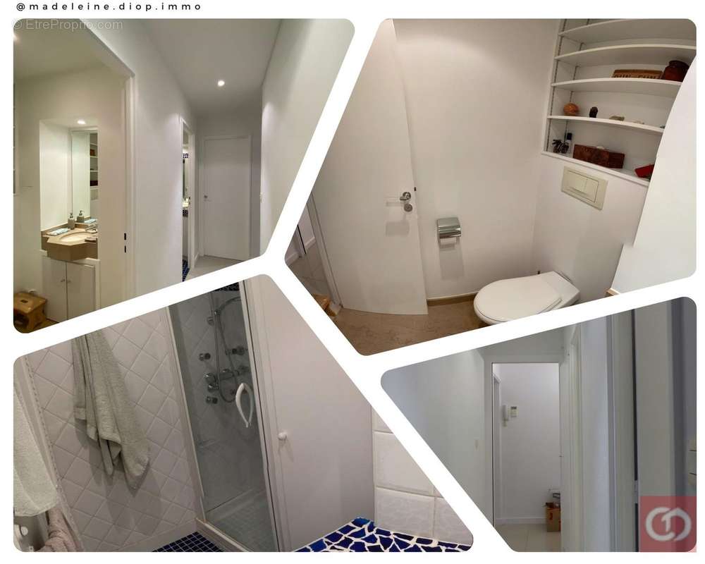 couloir, wc, salle d&#039;eau - Appartement à NOGENT-SUR-MARNE