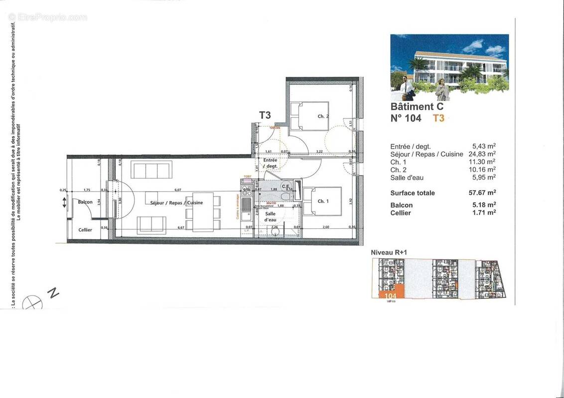 Appartement à SAUJON