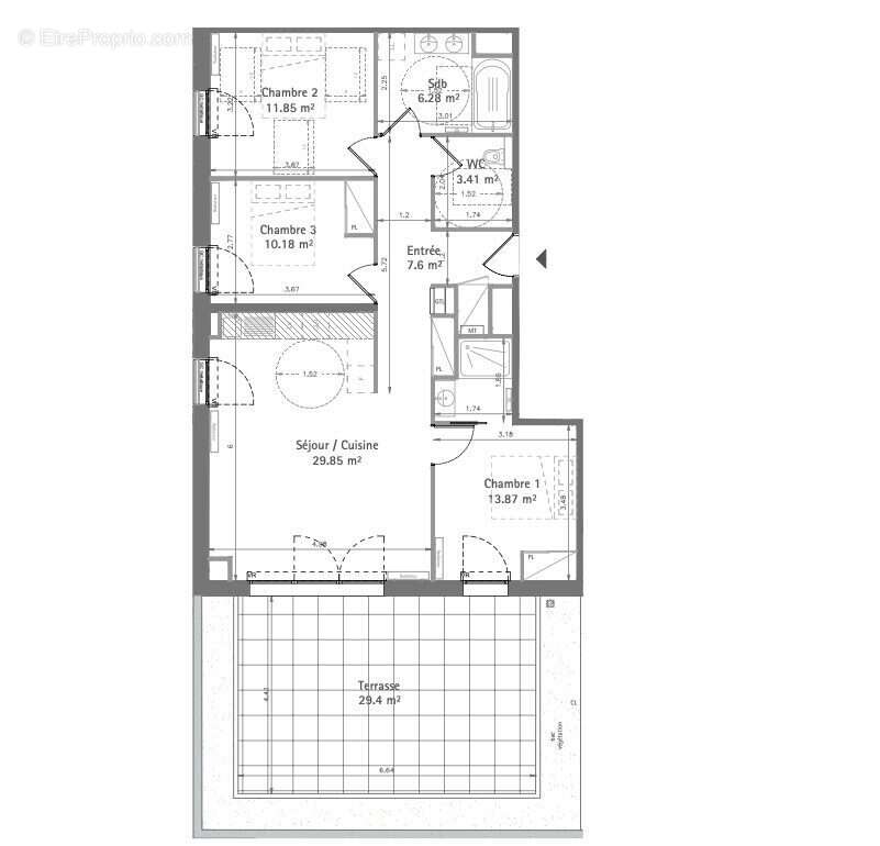 Appartement à BORDEAUX