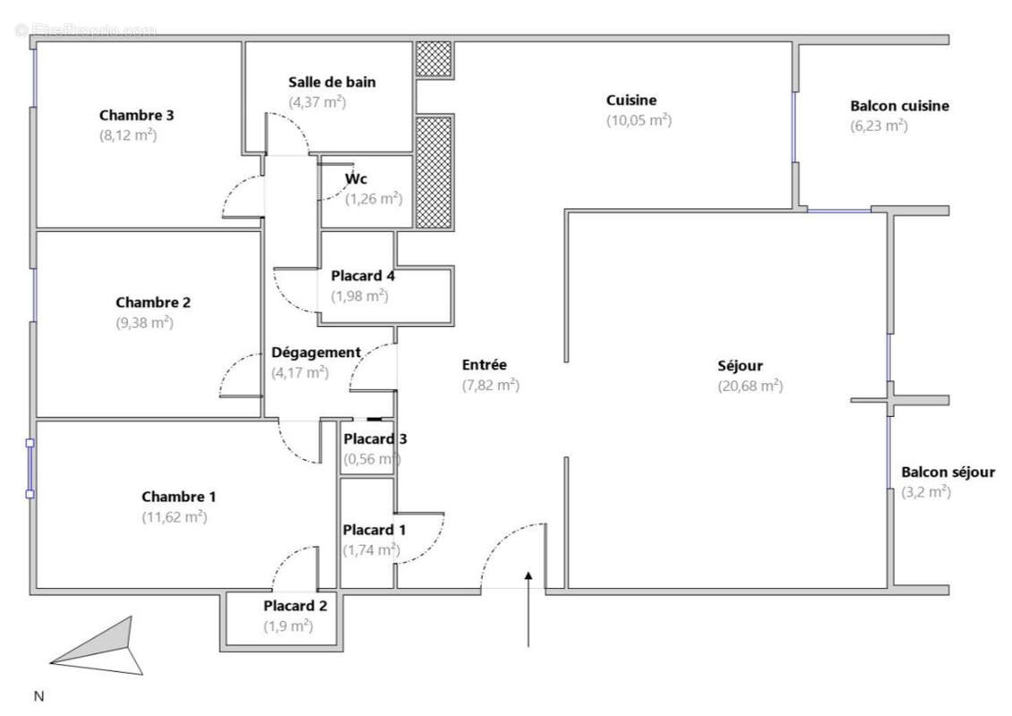 Appartement à MARSEILLE-13E
