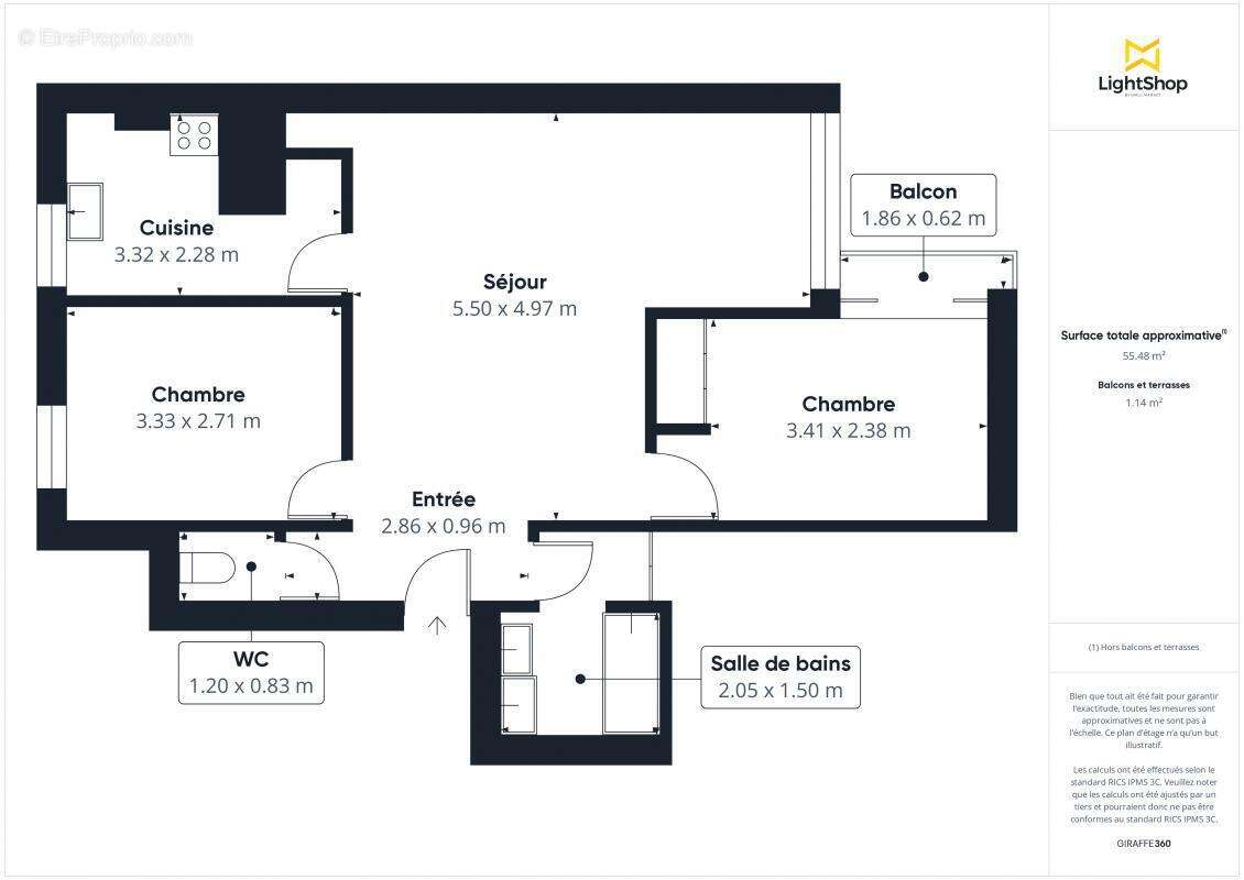 Appartement à PARIS-13E
