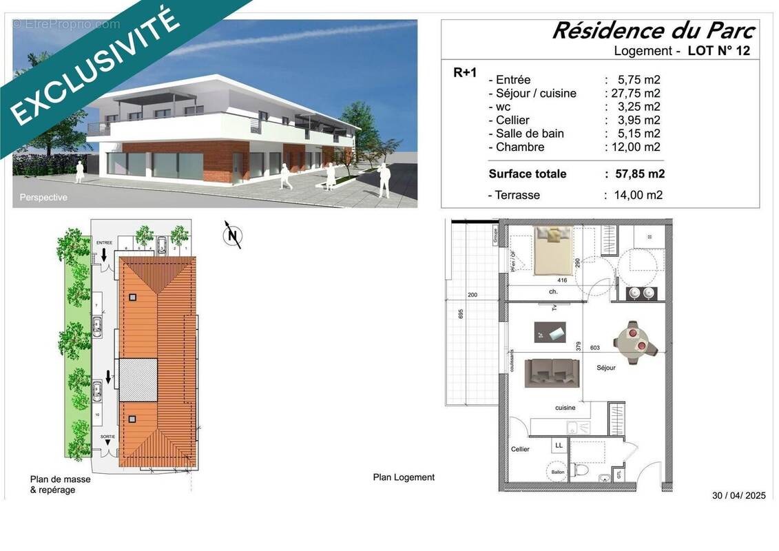 Photo 1 - Appartement à DREMIL-LAFAGE
