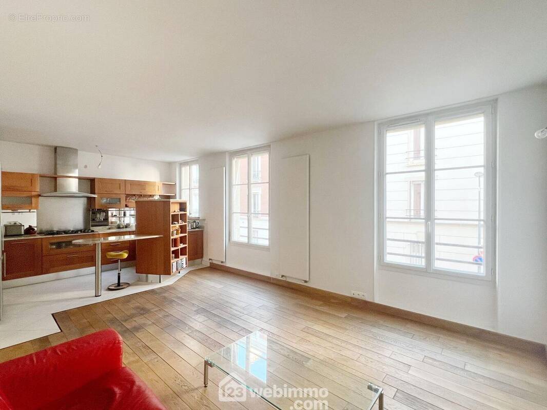 Séjour avec cuisine ouverte (30 m²) exposé sud - Appartement à MALAKOFF