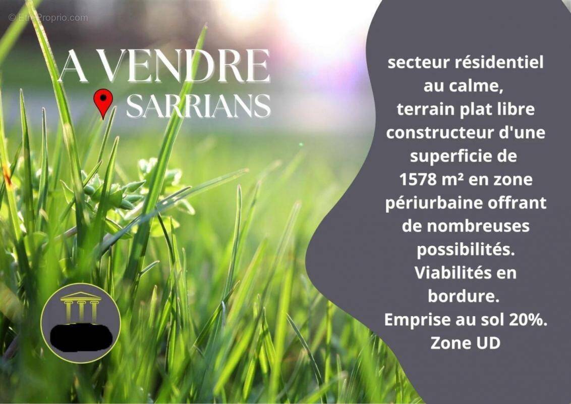 Terrain à SARRIANS