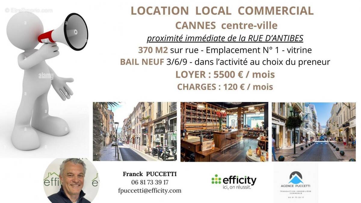 Commerce à CANNES
