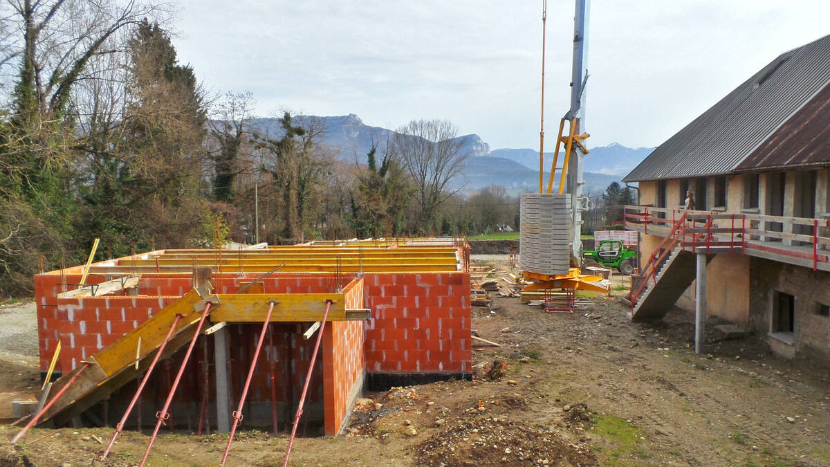 Avancement du chantier mars 2025 - Maison à LA MOTTE-SERVOLEX
