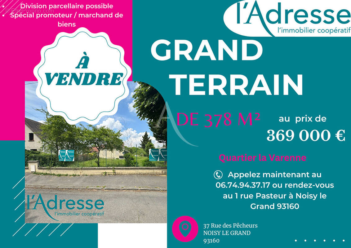 Terrain à NOISY-LE-GRAND