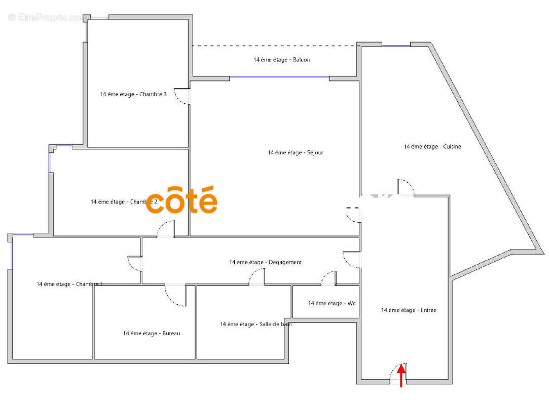 Appartement à PARIS-19E