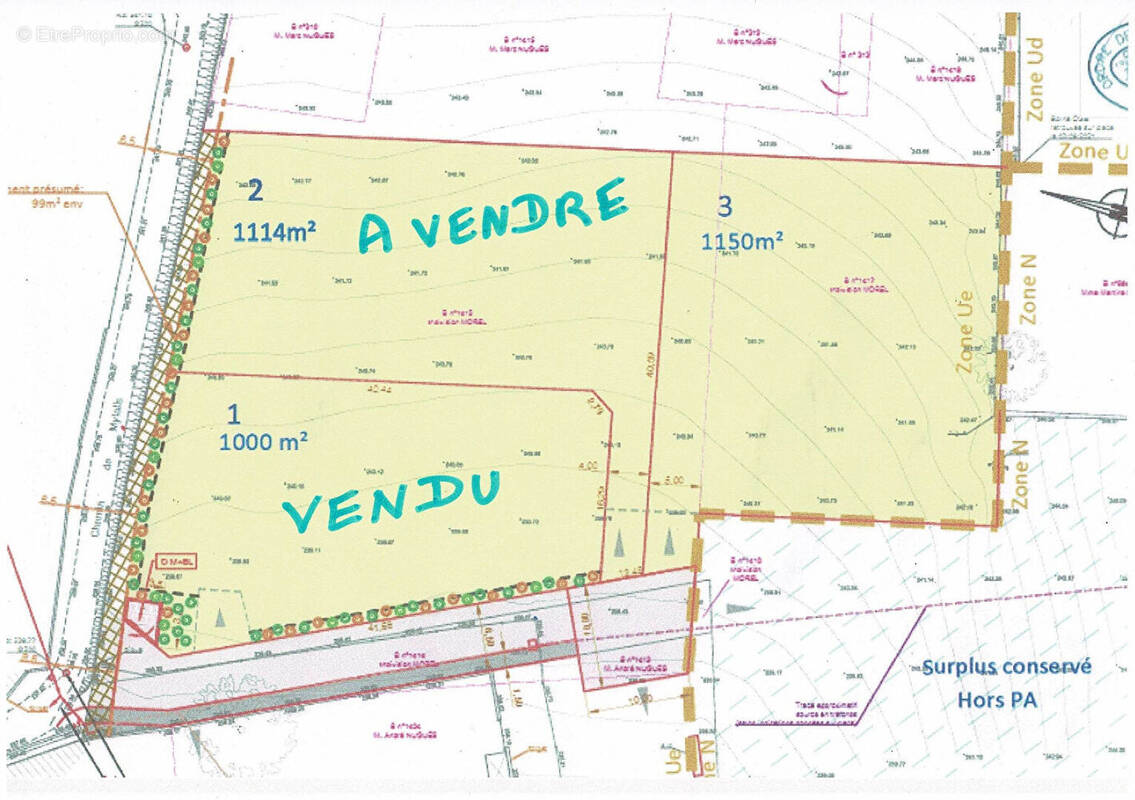 Terrain à CHAPONNAY