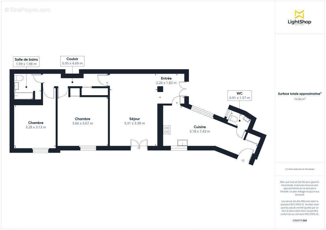 Appartement à PARIS-10E