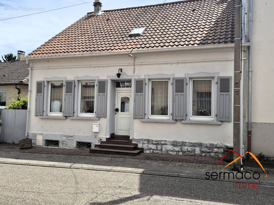 façade rue - Maison à GROSBLIEDERSTROFF