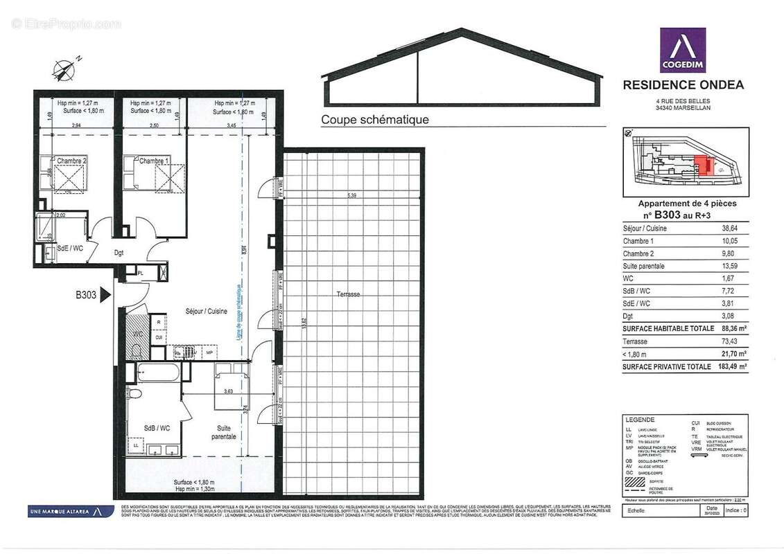 Appartement à MARSEILLAN